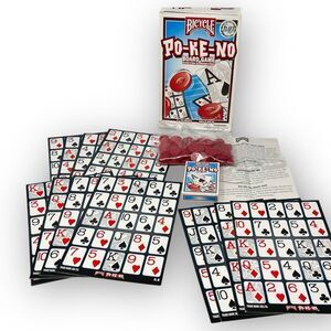 Bicycle PO-KE-NO Board Card Game Pokeno Poker Bingo 2-13 Players 5 Variations